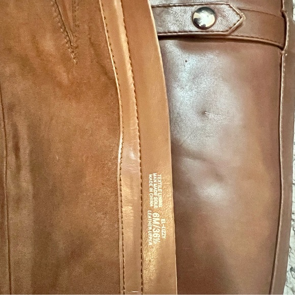 Essex Lane Cognac Brown Real Leather Heeled Boot - Size 6 - Great condition - Picture 2 of 7